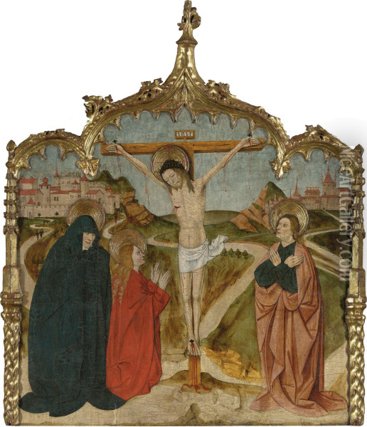 The Crucifixion Oil Painting - Martin De Soria
