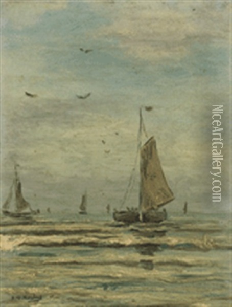 Seestuck Oil Painting - Hendrik Willem Mesdag