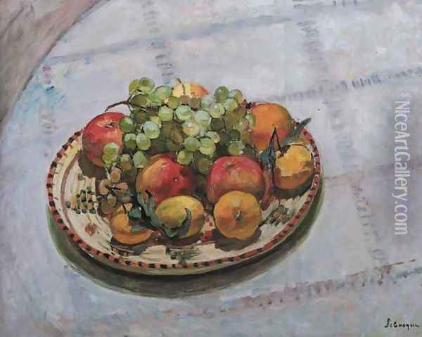 Le plateau de fruits Oil Painting - Henri Lebasque