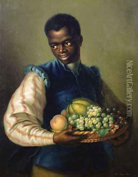 The Black Boy Oil Painting - William Jones