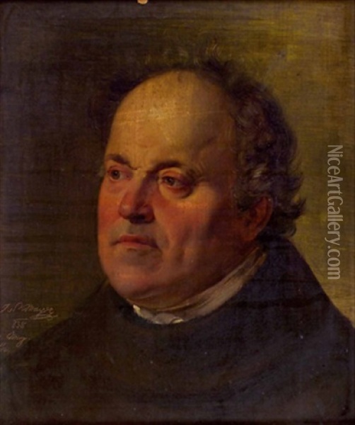 Portrait Eines Herrn Oil Painting - Johann Nepomuk Mayer
