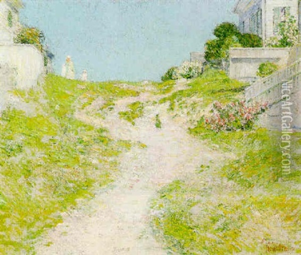 Path To The Beach Oil Painting - Childe Hassam