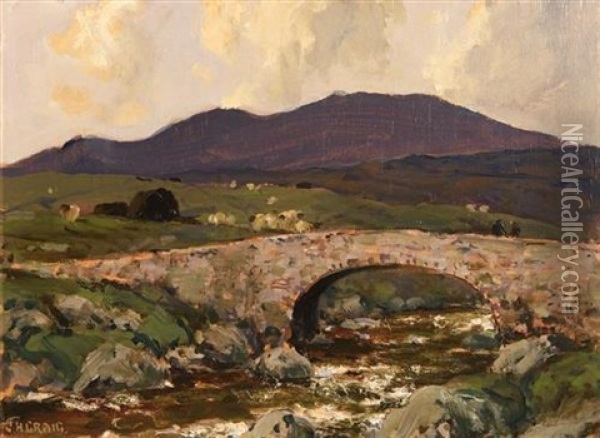 Lackagh Bridge, North Donegal Oil Painting - James Humbert Craig