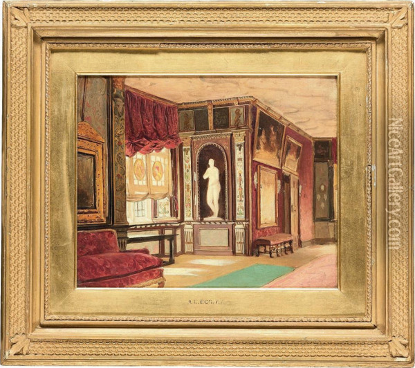 The Cartoon Gallery, Knole Oil Painting - Augustus Leopold Egg