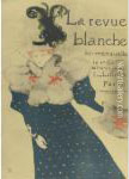 La Revue Blanche (d. 355; A. 155; W. P16; Adr. 130) Oil Painting - Henri De Toulouse-Lautrec