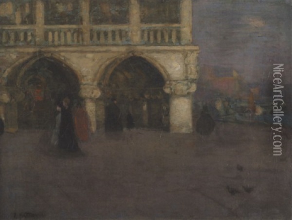 Le Palais Des Doges, Venise Oil Painting - James Wilson Morrice