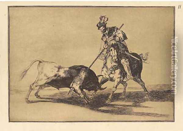 La Tauromaquia 2 Oil Painting - Francisco De Goya y Lucientes
