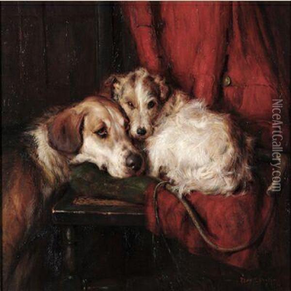 Waiting For The Master Oil Painting - Philip Eustace Stretton