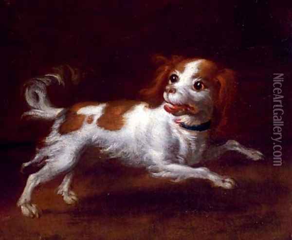 A spaniel Oil Painting - French School