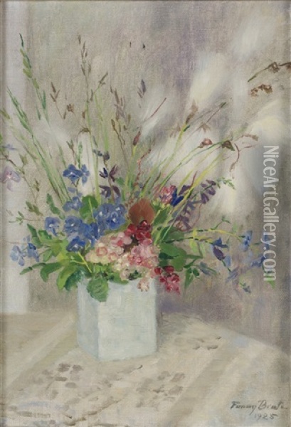 Angsblomster Oil Painting - Fanny Ingeborg Matilda Brate