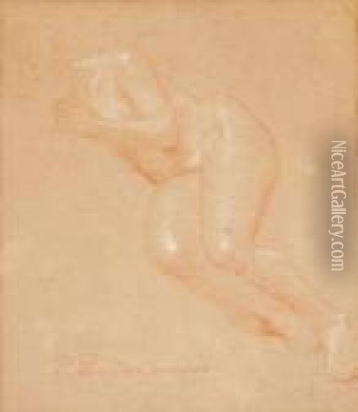 Nu Oil Painting - Pierre-Cecile Puvis De Chavannes