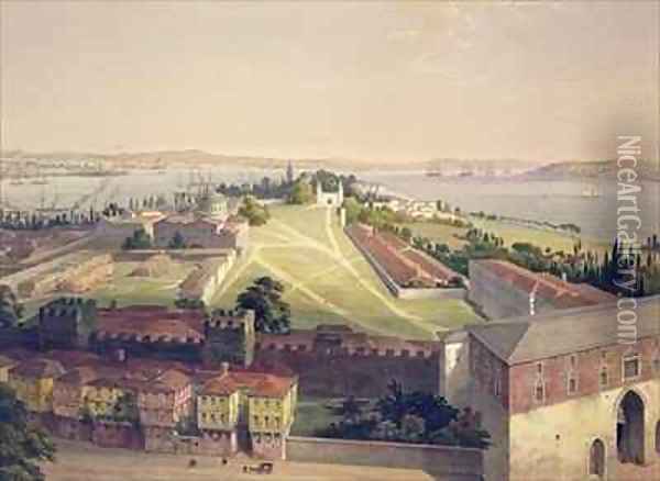 Panorama of Constantinople Oil Painting - Gaspard Fossati