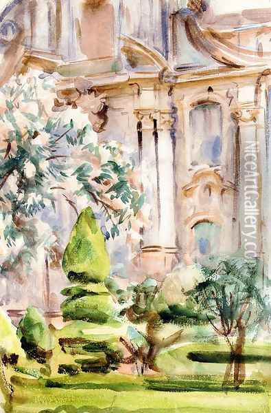 A Palace and Gardens, Spain Oil Painting - John Singer Sargent