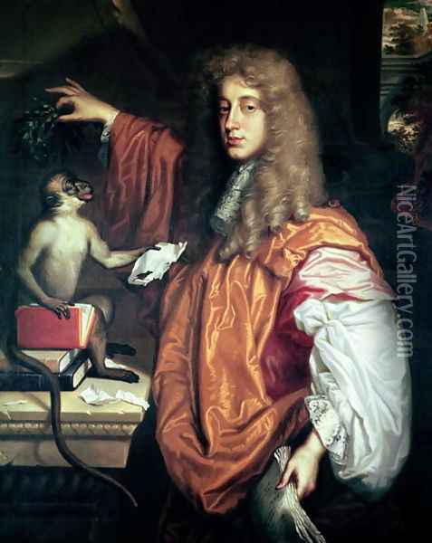 John Wilmot 1647-80 2nd Earl of Rochester Oil Painting - Jacob Huysmans