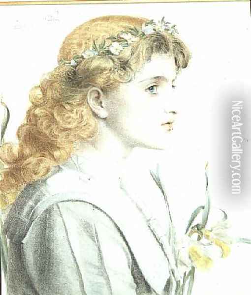 May, 1902 Oil Painting - Anthony Frederick Sandys