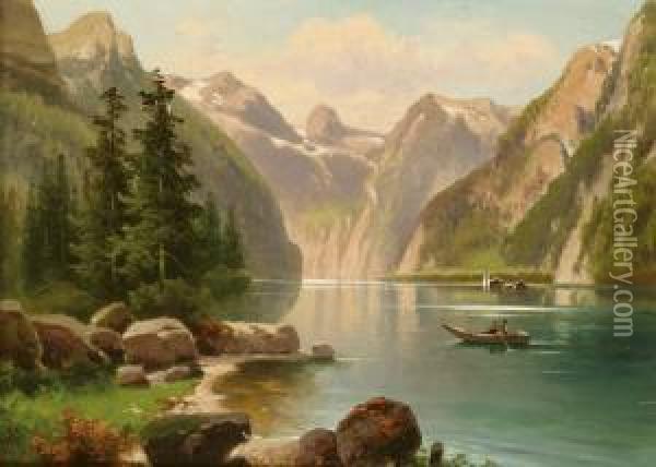 Kilatas A Konigsee -re Oil Painting - Anton Pick