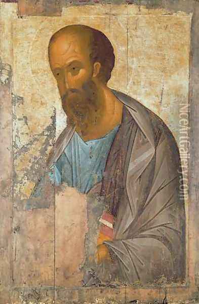 St Paul, 1407 Oil Painting - Andrei Rublev