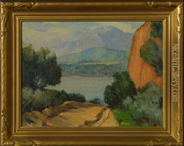 Devil's Gate Lake Oil Painting - Jean Mannheim