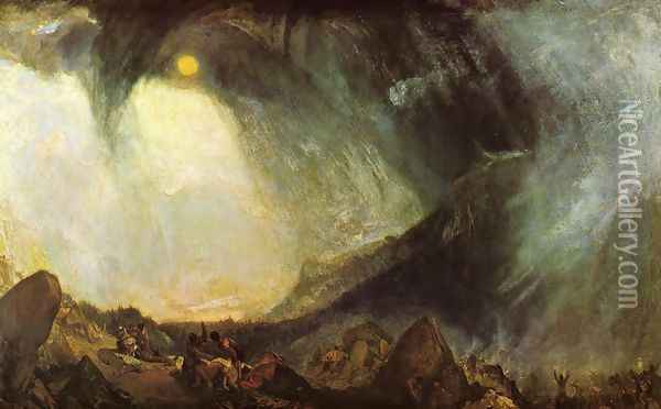Snow Storm, Hannibal and his Army Crossing the Alps 1812 Oil Painting - Joseph Mallord William Turner