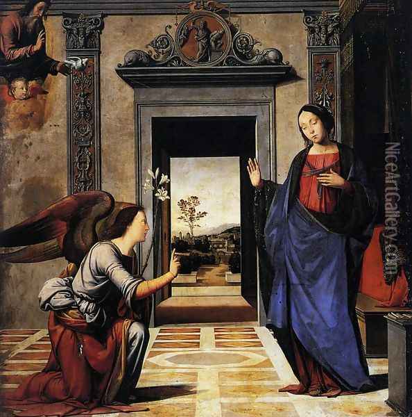 Annunciation 1497 Oil Painting - Fra Bartolomeo