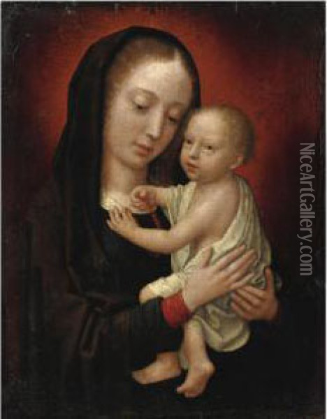 Madonna Col Bambino Oil Painting - Gerard David