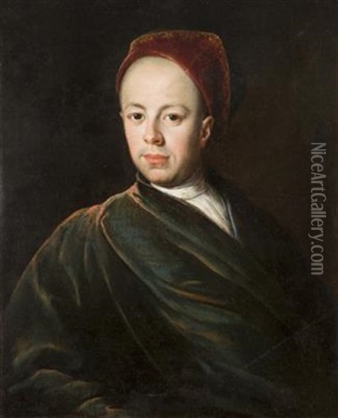 Portrait Of A Man Oil Painting - Johann (Jan) Kupetzki