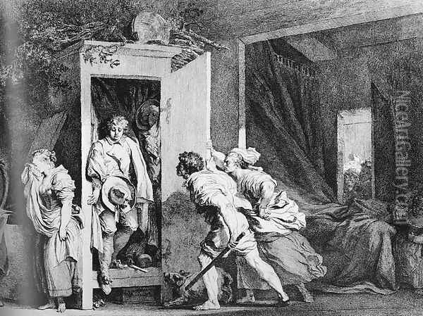 L'Armoire 1778 Oil Painting - Jean-Honore Fragonard