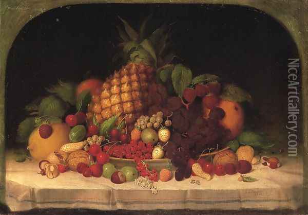 Fruit Piece Oil Painting - Robert Spear Dunning