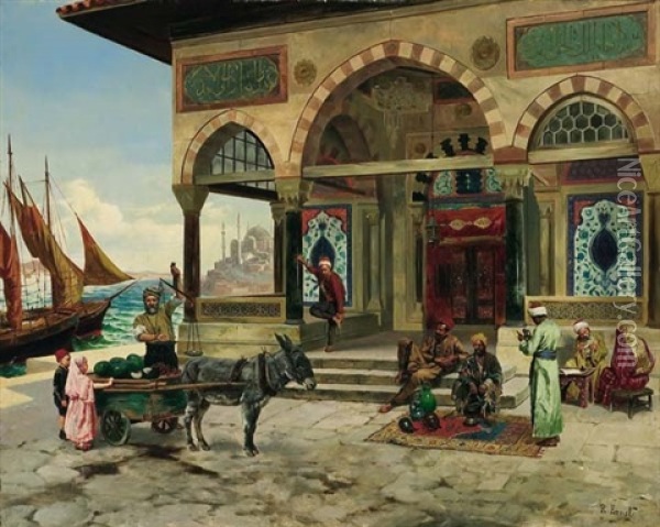 Istanbul Mosque Oil Painting - Rudolf Ernst