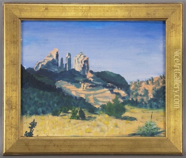 Desert Landscape Oil Painting - Dawson Dawson-Watson