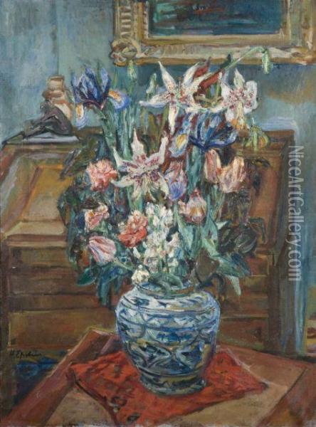 Le Vase De Fleurs Oil Painting - Henri Epstein