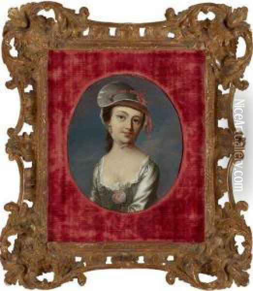 Portrait Of Mary Clarke (mrs. Samuel Barrett) Oil Painting - John Singleton Copley