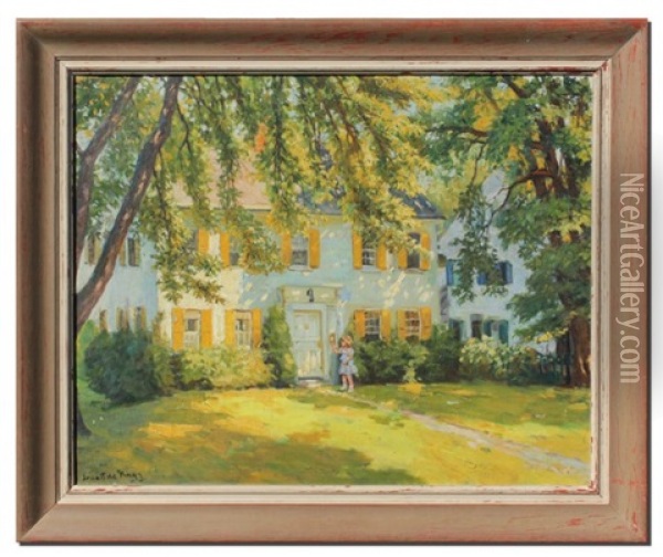 Summertime In The Neighborhood Oil Painting - Ernest De Nagy