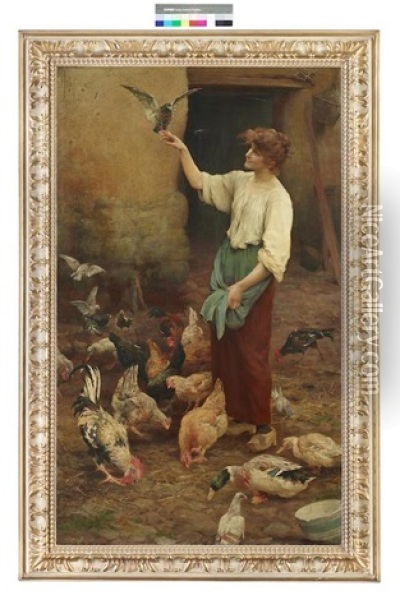 The Favourite Oil Painting - Nathaniel Hughes John Baird