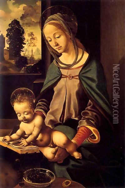 Madonna and Child Oil Painting - Piero Di Cosimo