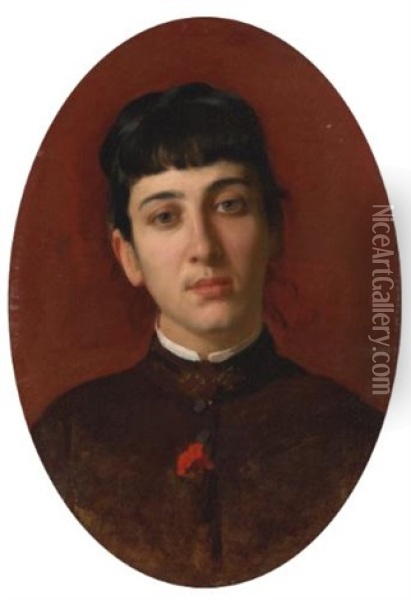 Portrait Of Giovinetta Oil Painting - Giovanni Boldini