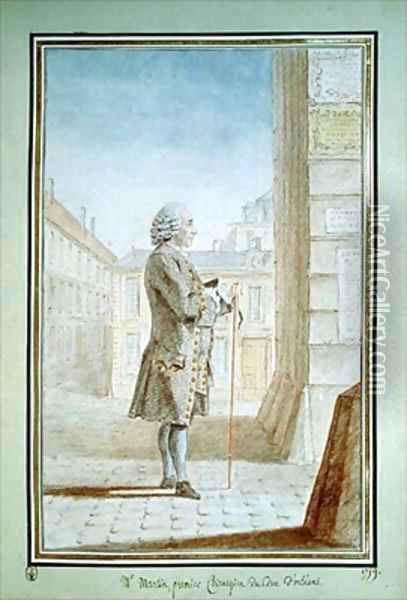 Jean Noel de Saint-Martin, surgeon to Louis Philippe d'Orleans Oil Painting - Louis Carrogis Carmontelle