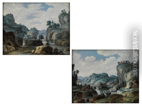 Gemaldepaar Oil Painting - Jan Van Der Heyden