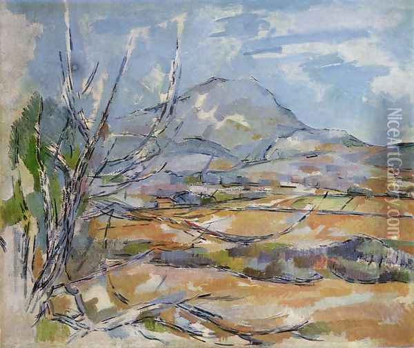 Mountain Saint-Victoire Oil Painting - Paul Cezanne