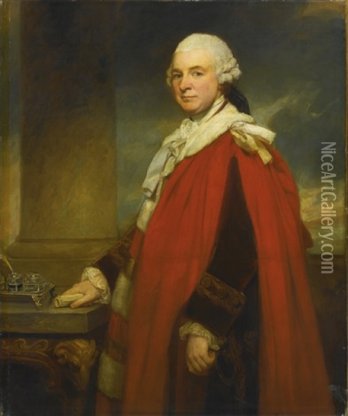 Portrait Of Philip Yorke, 2nd Earl Of Hardwicke Oil Painting - George Romney