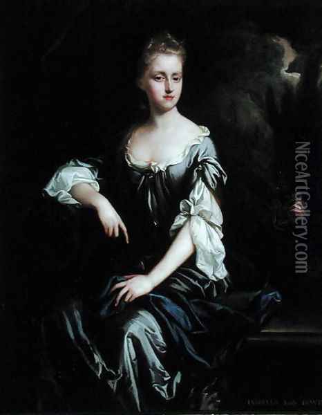 Portrait of Isabella Machell, Viscountess Irwin, c.1685-90 Oil Painting - Johann Closterman