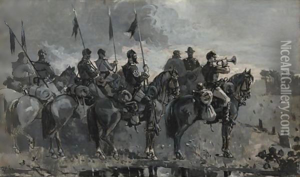 Rush's Lancers Oil Painting - Winslow Homer