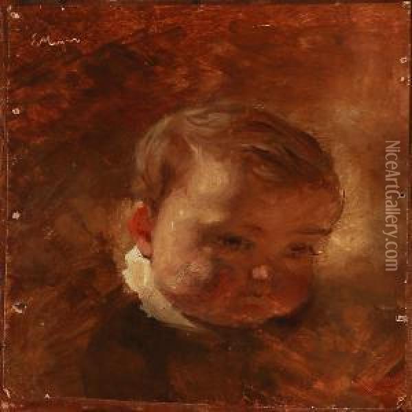 A Little Boy Oil Painting - Ernst Meyer