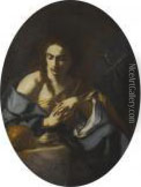 The Penitent Magdalen Oil Painting - Francesco Solimena