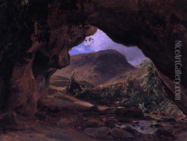 Italien, Landschaft Bei Rom Oil Painting - Gustav Von Haugk