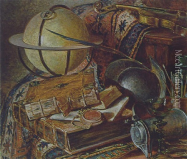 Stilleben Oil Painting - Ernst Matthey-Guenet