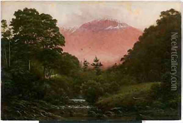 Mount Wellington from Cascades Oil Painting - Capt. John Haughton Forrest