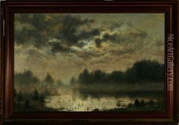 Misty Weather Oil Painting - Alfred Theodor Olsen