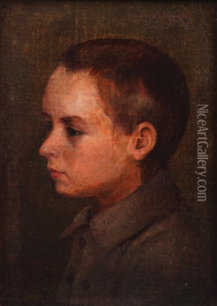Podobizna Chlapce Oil Painting - Franz Von Defregger