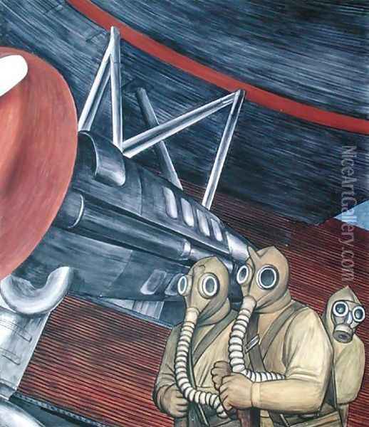 Detroit Industry-16, 1932-3 Oil Painting - Diego Rivera